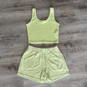 Hollister Light Green Terry Cloth Set